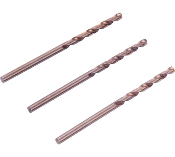 Сверло по металлу кобальтовое MONOGRAM HSS-Co, 2,5 мм, 3 шт 105-529
