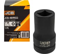 Головка ударная для футорки 4-гранная JCB 22 мм, 1''DR JCB-4819022(60615)