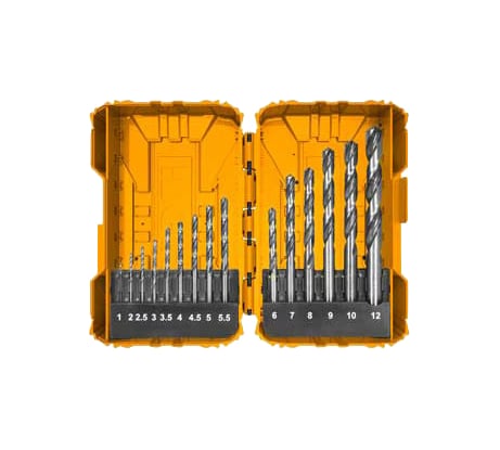 Набор сверл по металлу (15 шт; 1-12 мм) INGCO AKDL51501