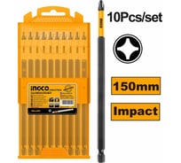 Набор ударных бит IMPACT (10 шт; РН2; 150 мм) INGCO SDBIM11PH263