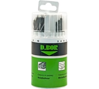 Набор сверл D.BOR MIX металл, дерево, камень, 18 шт (3 - 10 мм) D-DB-MIX1-PS2-18