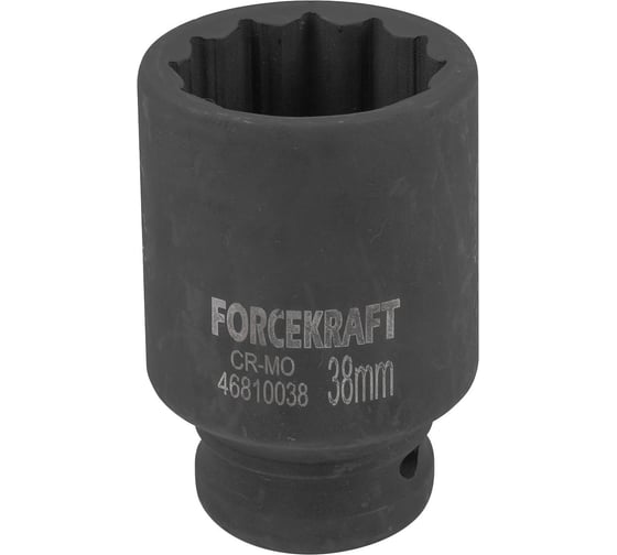 Головка ударная глубокая 12-гранная Forcekraft 38 мм, 3/4DR FK-46810038(59014) 1
