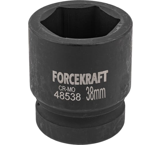 Головка ударная Forcekraft 6-гранная 38 мм, 1DR FK-48538(57452)