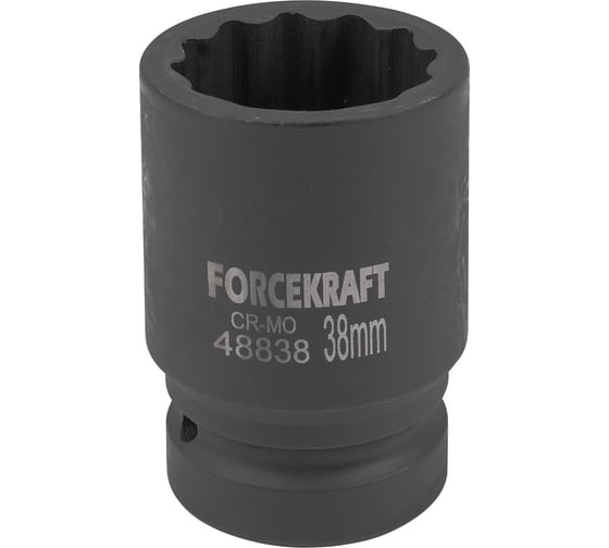 Головка ударная 12-гранная Forcekraft 38 мм, 1DR FK-48838(59021)
