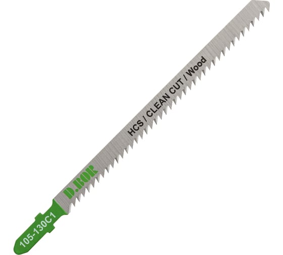 Пилки по дереву D.BOR 105/130х2.5 мм HCS / CLEAN CUT / Wood (5 шт) D-105-130C1-05
