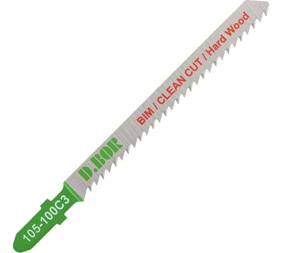 Пилки по дереву D.BOR 75/100х2.5 мм BIM / CLEAN CUT / Hard Wood (2 шт) D-105-100C3-02 1
