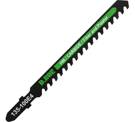 Пилка по абразивному материалу D.BOR 75/100х4 мм HM / CARBIDE / Fiber and Plaster (1 шт) D-135-100E4-01
