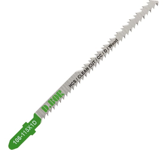 Пилки по дереву D.BOR 90/115х2-3 мм HCS / CLEAN CUT / CC / D / Wood (5 шт) D-106-115X1D-05