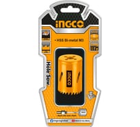 Коронка биметаллическая HSS M3 38 мм INGCO HSB10381