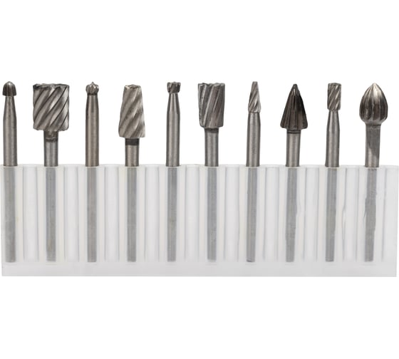 Набор фрез по дереву твердосплавные 10шт, 3мм Gigant GCMWS-10