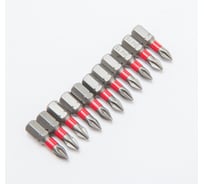 Набор бит намагниченных в кейсе (10 шт; РН1; 25 мм; сталь S2) HorsAY Hard 0512-011