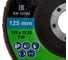 Круг лепестковый торцевой D.BOR METAL-INOX CR40P, F29, 125x22.23 мм D-F29-MI-CR-125-040 3