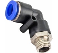 Фитинг угловой для пластиковых трубок Forsage 10 мм с наружной резьбой 1/4 F-SPL10-02(59405)