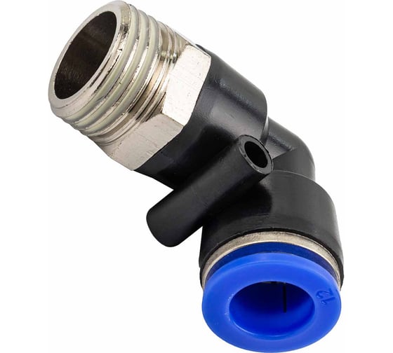 Фитинг угловой для пластиковых трубок Forsage 12 мм с наружной резьбой 1/2 F-SPL12-04(59408) 1
