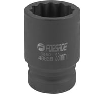 Головка ударная 12-гранная Forsage 38 мм, 1DR F-48838(59009)