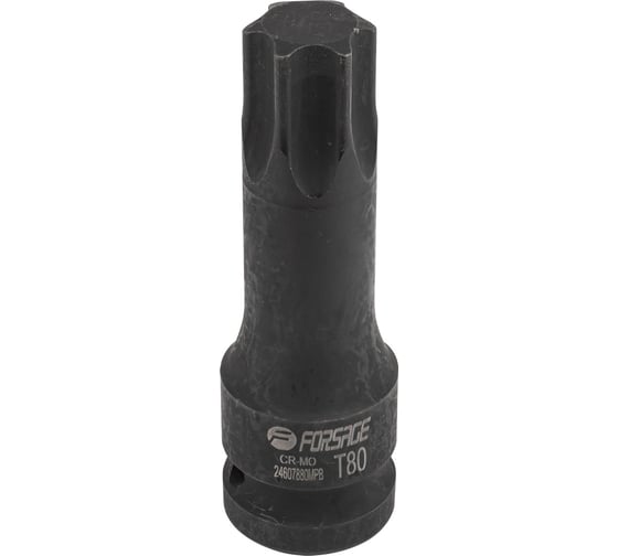 Головка-бита TORX ударная Forsage T80, 1/2DR F-24607880MPB(56157) 1
