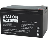 Батарея аккумуляторная FS 1212 (12 В; 12 Ач) ETALON FS 100-12/12S