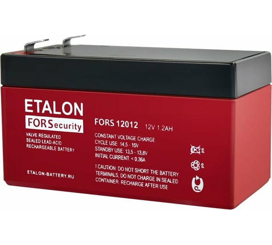 Батарея аккумуляторная FORS 12012 (12 В; 1.2 Ач) ETALON FORS 200-12/012S