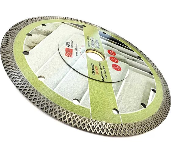 Диск алмазный турбо ультратонкий Adel Instrument Ceramics Expert Ø200x1,7x25,4/22,23 мм AI-1503132522