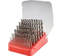 Набор сверл по металлу H-Tools 1-10мм, 91шт, DIN338, HSS-G, 135град. 214223TXHT