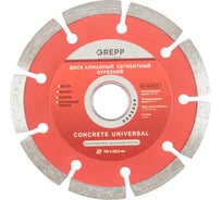 Диск алмазный отрезной сегментный GREPP 115х22.2 мм 220-22115