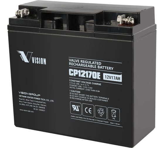 Батарея аккумуляторная CP12170E (12 В; 18 Ач) Vision 300-12/17S