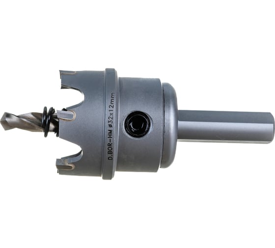 Коронка по металлу HM (32х12 мм; хвостовик 10 мм; комплект) D.BOR HS-HM-12-032-T 1