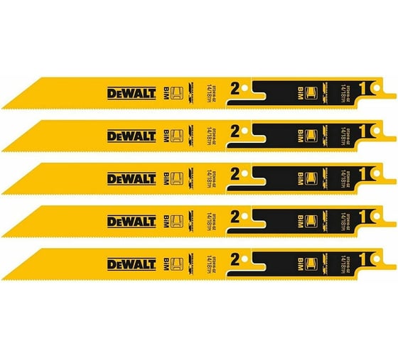 Полотна Break Away (5 шт; 230 мм; 14/18 TPI) Dewalt DT2416-QZ