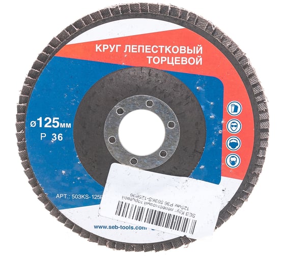 Круг лепестковый торцевой (125 мм; Р36) SEB 503KS-125P36 1
