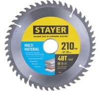Диск пильный по алюминию STAYER Multi Material 210х32/30 мм, 48Т 3685-210-32-48