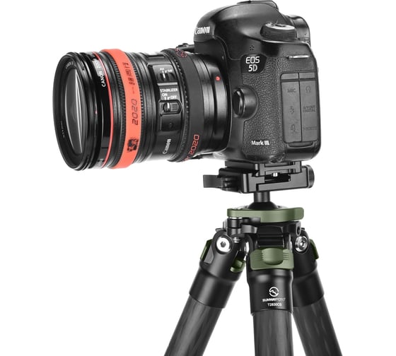 Штатив-трипод карбоновый Sunwayfoto T2830CS с зажимом SM-86 под ложе T2830CS+SM-86