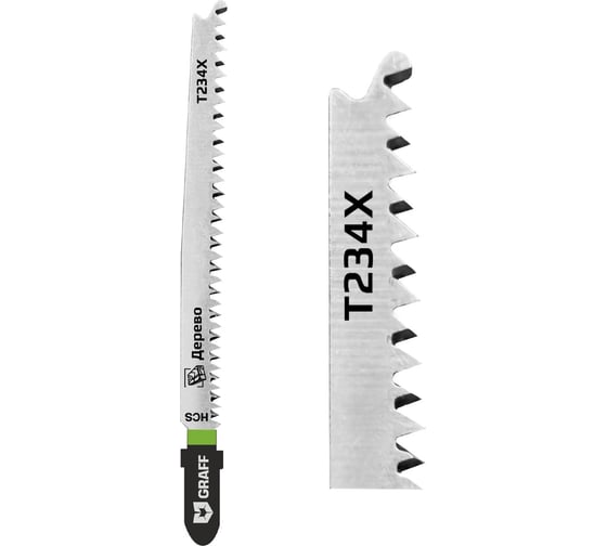 Пилка по дереву T234X HCS Standart 92 мм для лобзика GRAFF 131392