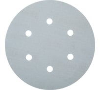 Круг шлифовальный на липучке по дереву и лакам EKA BLUE +V (150 мм; Р150; 6 отверстий) Ekamant 50108045