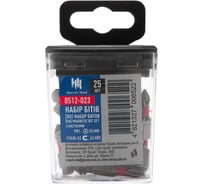 Набор бит намагниченных в кейсе (25 шт; РН1; 25 мм; сталь S2) HorsAY Hard 0512-023