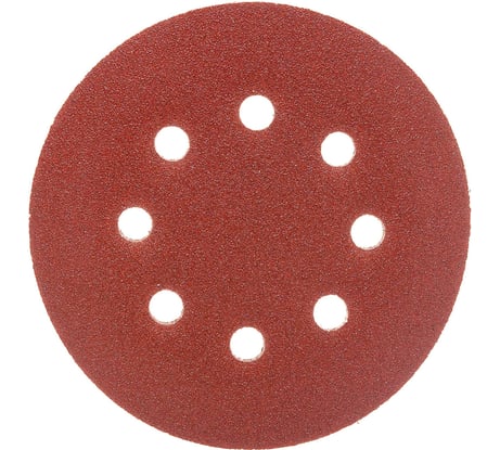 Круг шлифовальный на липучке с отверстиями (5 шт; 125 мм; P80) Hogert Technik HT8D122