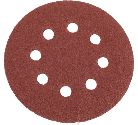 Круг шлифовальный на липучке с отверстиями (5 шт; 125 мм; P60) HOEGERT TECHNIK HT8D121