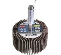 Круг шлифовальный лепестковый радиальный (40x20 мм; хвостовик 6 мм; P120) HOEGERT TECHNIK HT8D005