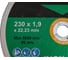 Диск отрезной по нержавеющей стали INOX-CUT (230x1.9x22.23 мм; WA46T-BF; F41) D.BOR F41-IC-230-19-22 4