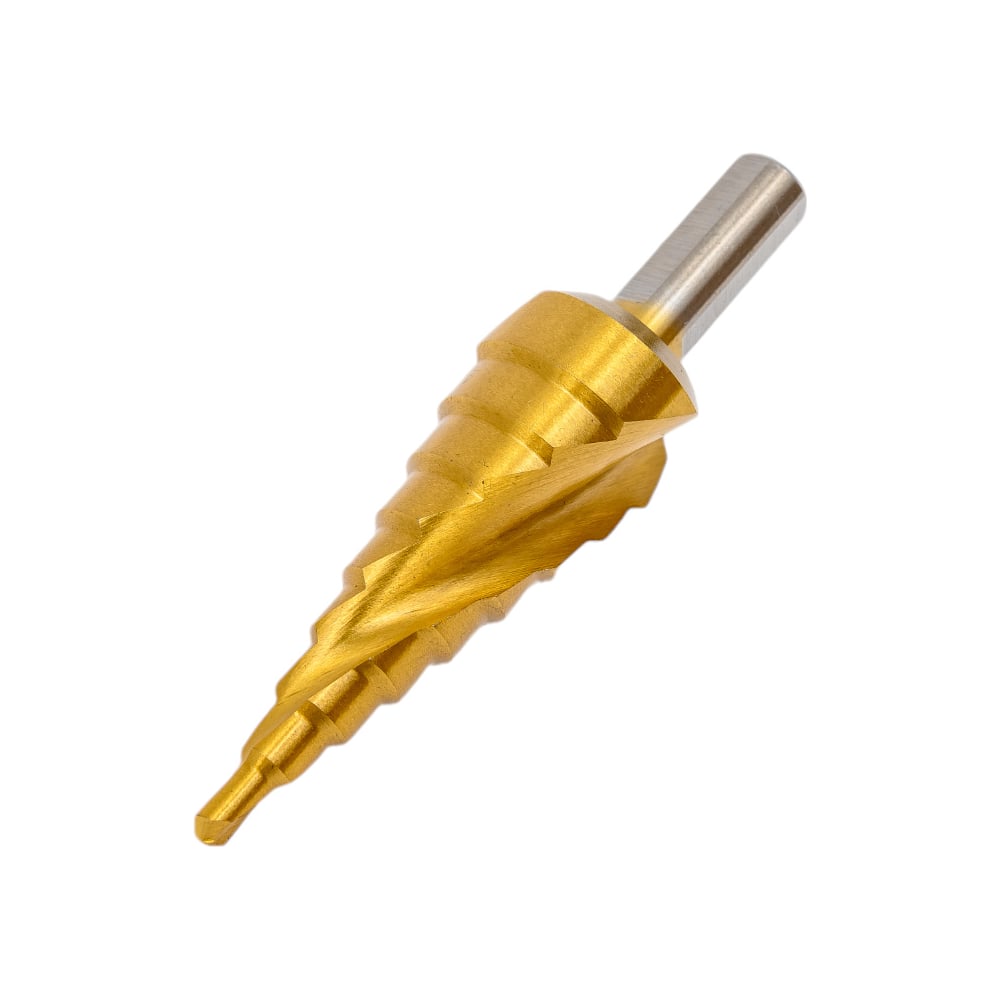 Сверло ступенчатое по металлу SPIRAL HSS-TiN 4-20х2/75 мм D.BOR SDSP ...