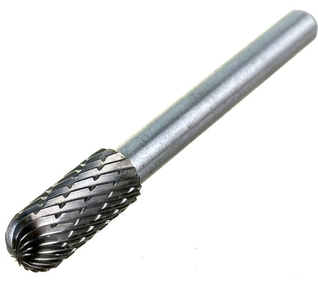 Бор-фреза форма С цилиндр со сферическим концом DC (8х20/65 мм; хвостовик 6 мм) D.BOR RB-DC-C-08-065-6