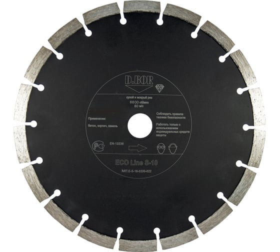 Диск алмазный ECO Line S-10 400x3.4x25.4 мм D.BOR E-S-10-0400-025
