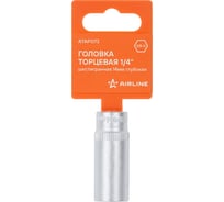 Торцевая головка Airline 1/4" шестигранная 14мм глубокая, пласт.подвес ATAP073