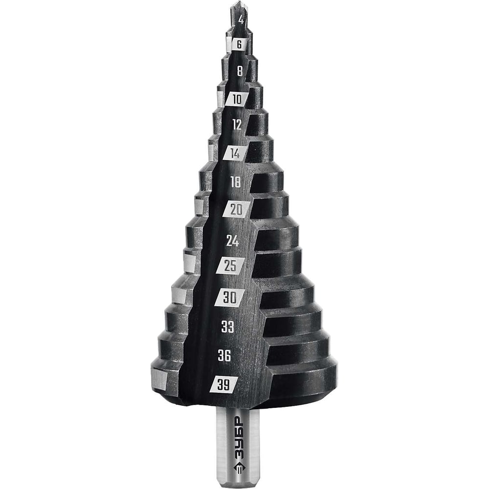 Сверло ступенчатое ЗУБР 4-39 мм, 14 ступеней 29665-4-39-14_z01 ...