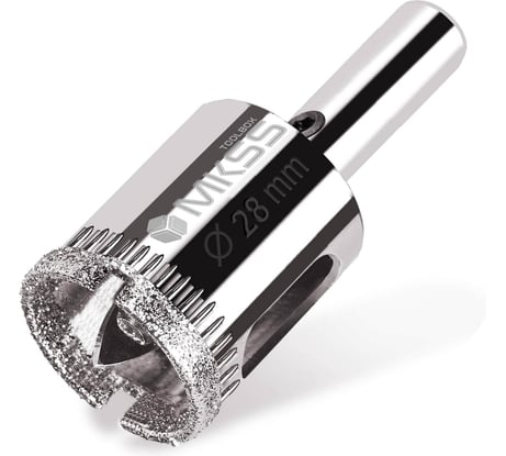 Коронка алмазная по керамике и стеклу с центрирующим сверлом MKSS Toolbox 28 мм KS-28