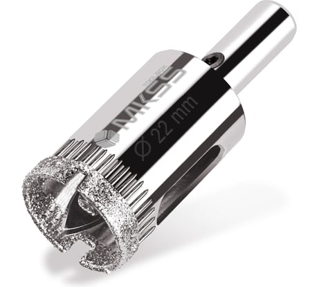 Коронка алмазная по керамике и стеклу с центрирующим сверлом MKSS Toolbox 22 мм KS-22