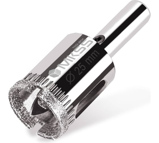 Коронка алмазная по керамике и стеклу с центрирующим сверлом MKSS Toolbox 25 мм KS-25 1
