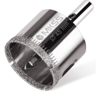 Коронка алмазная по керамике и стеклу с центрирующим сверлом MKSS Toolbox 45 мм KS-45