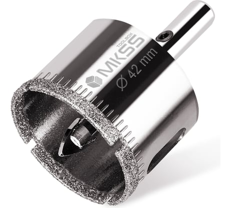 Коронка алмазная по керамике и стеклу с центрирующим сверлом MKSS Toolbox 42 мм KS-42