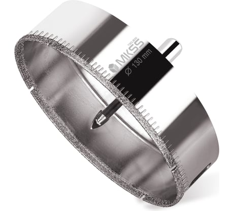 Коронка алмазная по керамике и стеклу с центрирующим сверлом MKSS Toolbox 130 мм KS-130