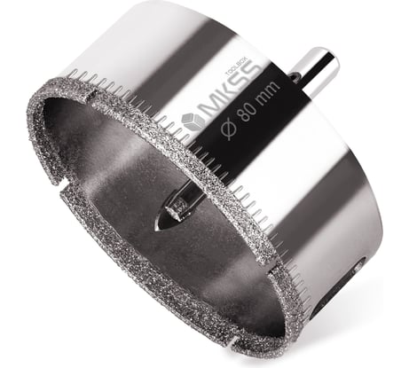 Коронка алмазная по керамике и стеклу с центрирующим сверлом MKSS Toolbox 80 мм KS-80